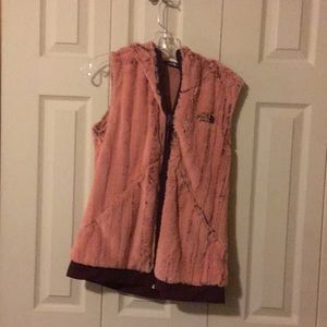 The North Face hooded vest